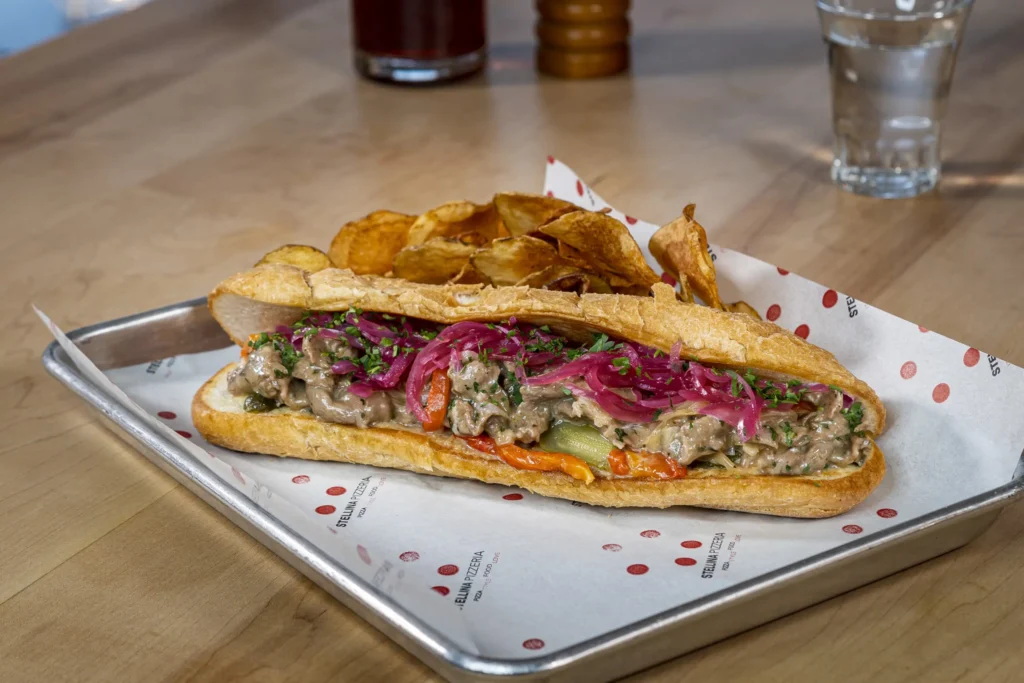 cheese steak sandwich