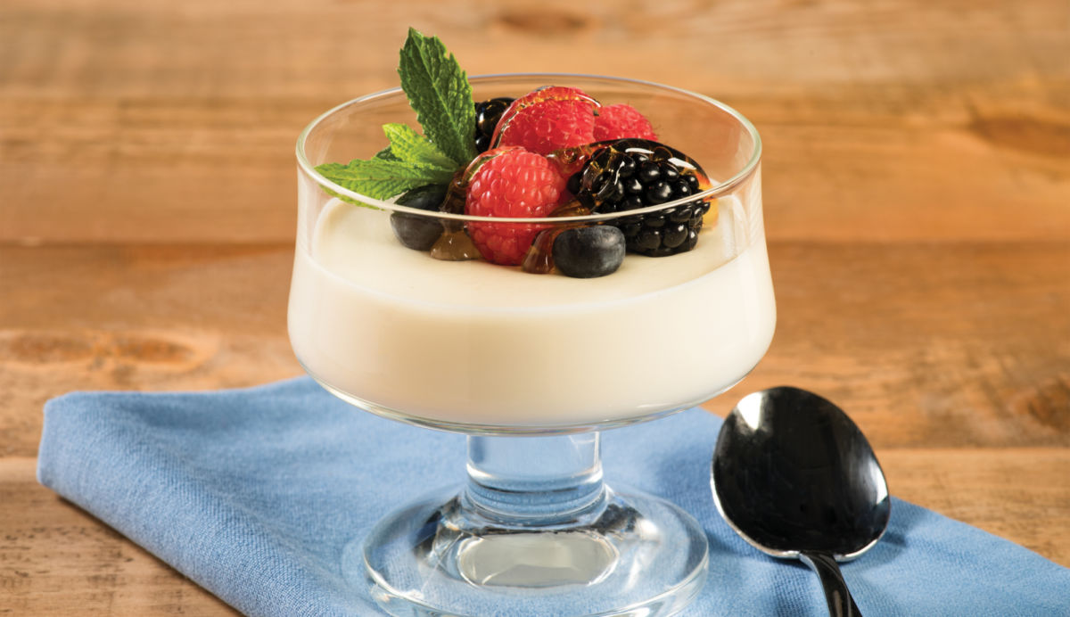 Berry Ricotta Panna Cotta