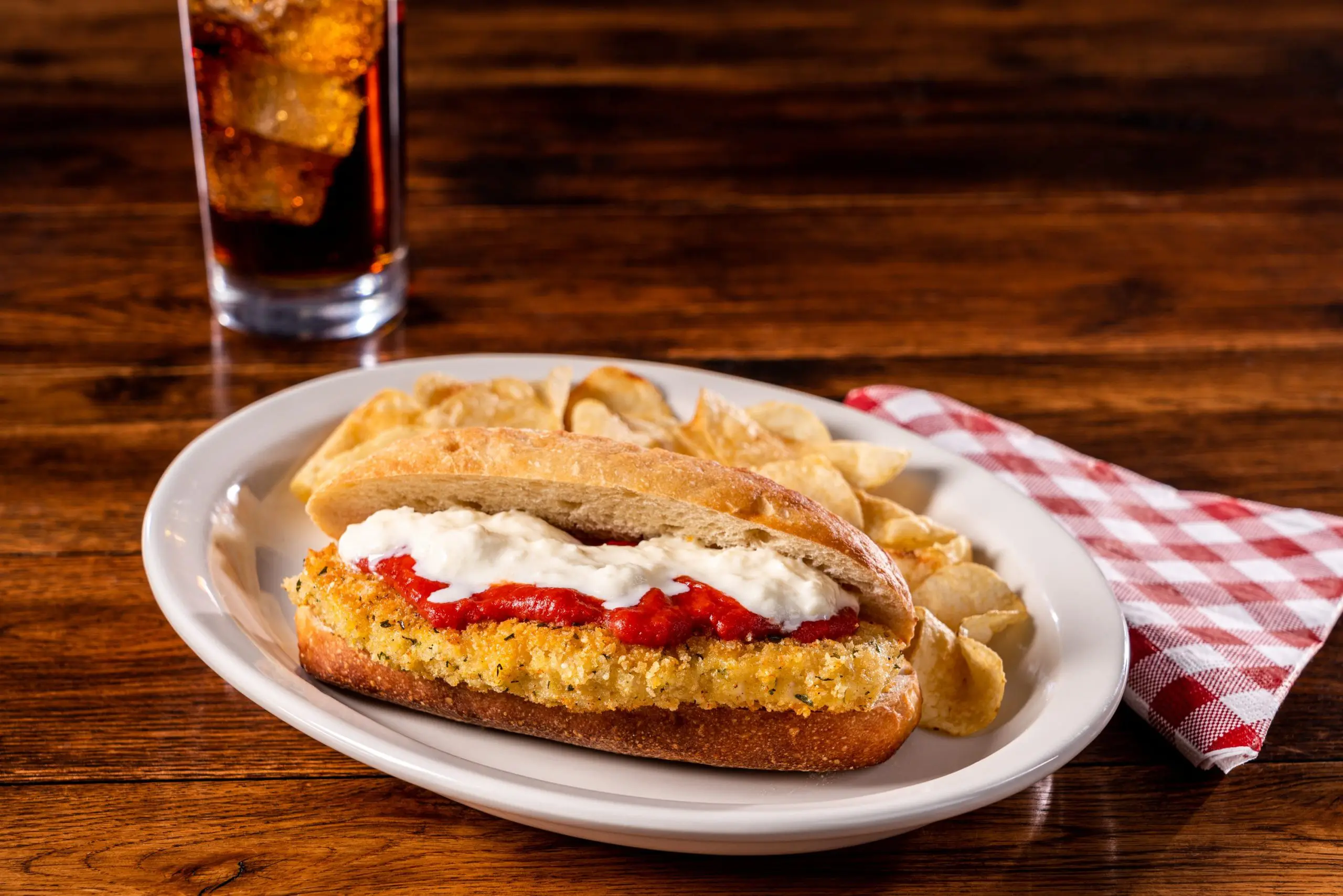 chicken sandwich, stracciatella