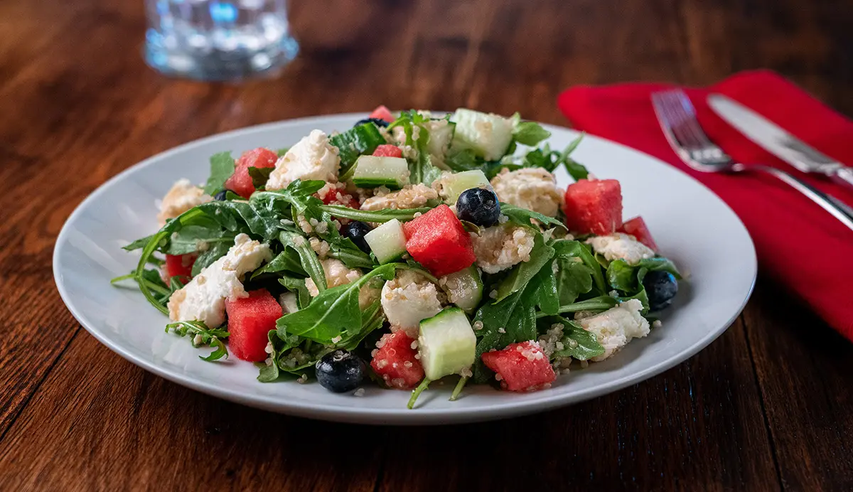 Tuscan Mozzarella & Melon Salad