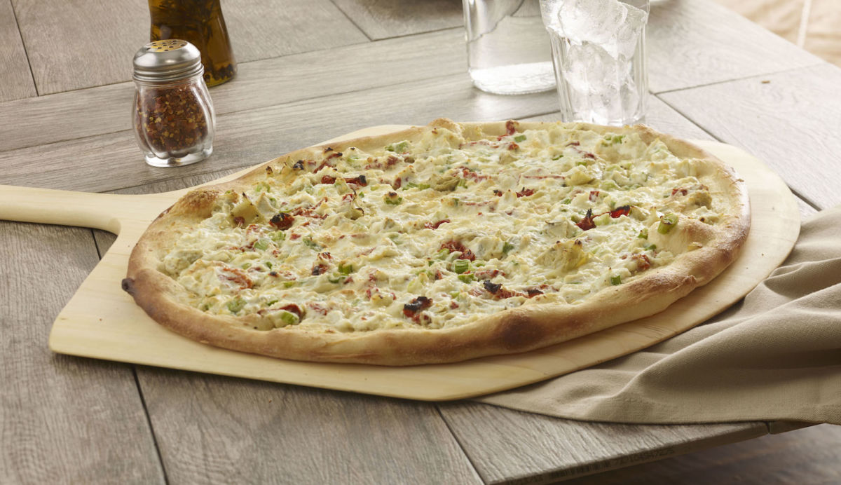 pizza, artichoke pizza