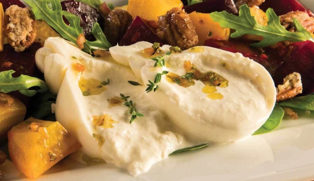 burrata roasted beet salad