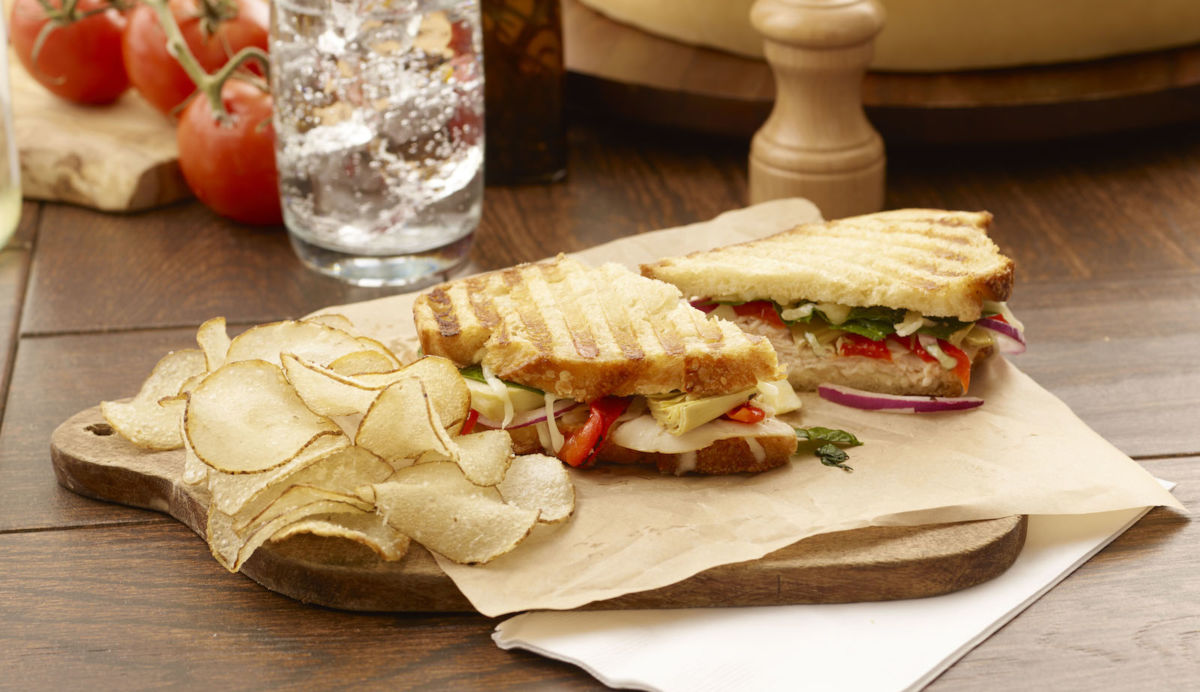 Mediterranean Turkey Asiago Panini Melt