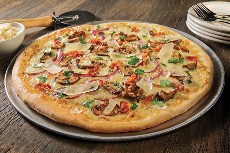 Wild Mushroom & Applewood Bacon Pizza