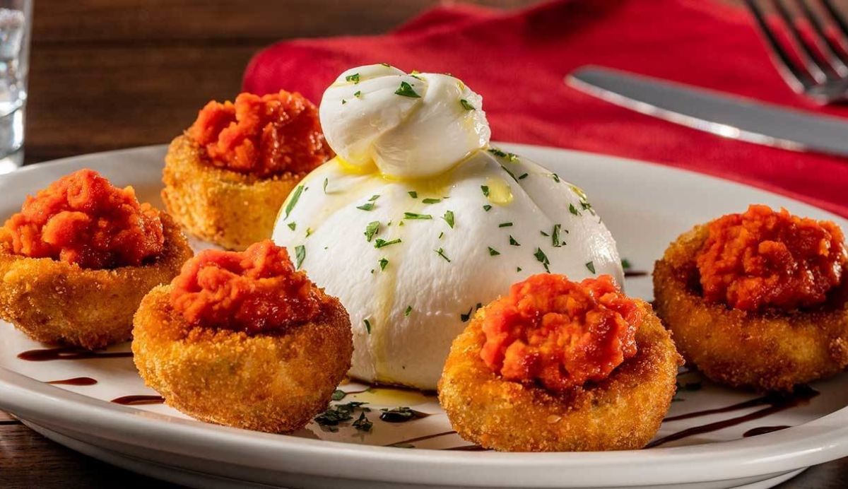 Burrata with Fried Artichoke Hearts