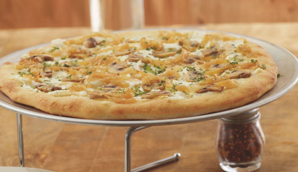 Four Cheese Wild Mushroom Pizza
